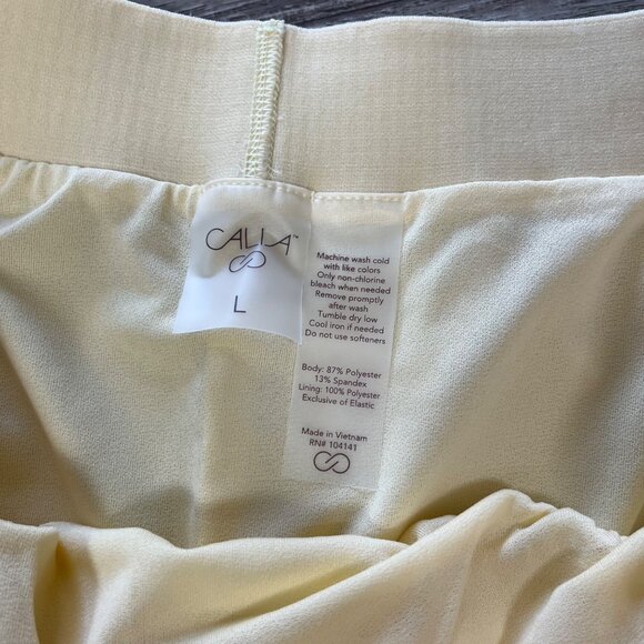Calia Athletic 3” Swift Performance Short Yellow NWT Women’s Size L - Picture 7 of 7